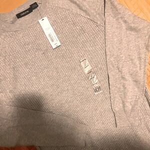 Claiborne-Cable Knit Men’s L/S Shirt